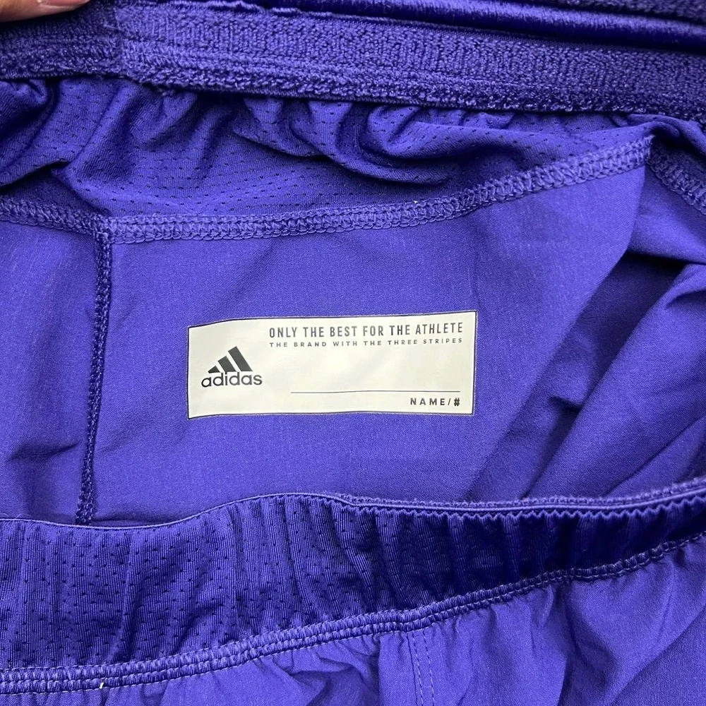 Adidas Washington Huskies Athletic Gym Shorts Mens 29 Purple Pockets
